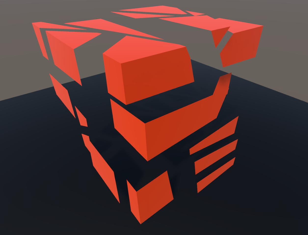 Red cube: Slice Surface off on a mesh with non-rendered interior